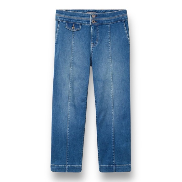 Torrid Crop High Rise Wide Leg Jean - Super Soft Medium Wash sz 26 - Picture 1 of 4